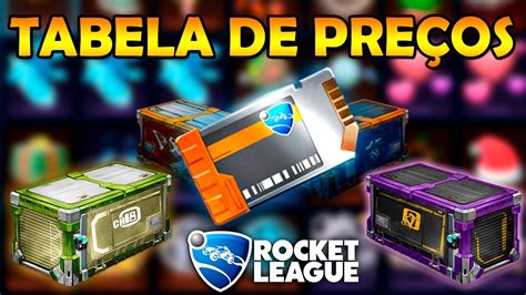 rocket league preços de itens.